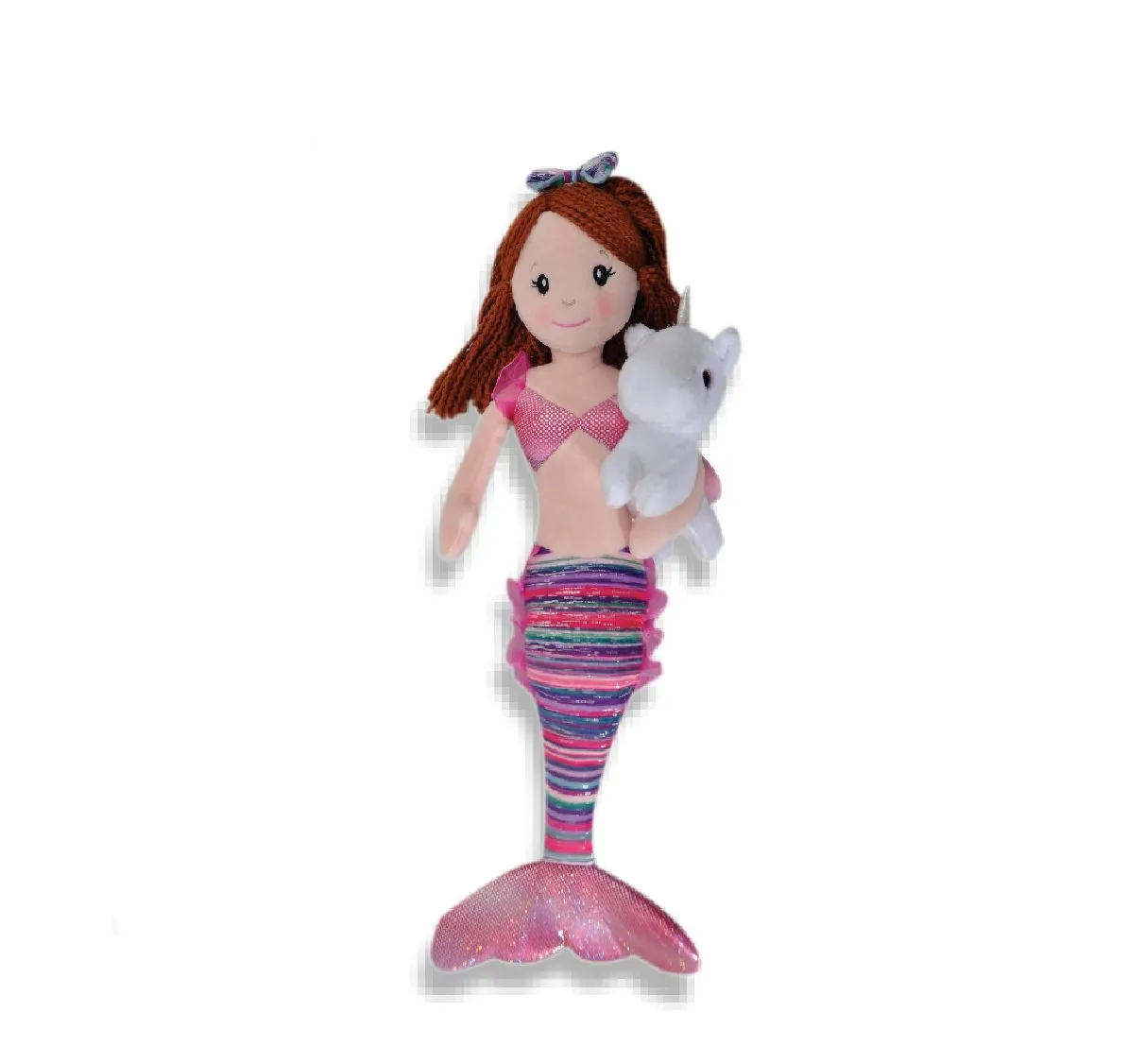 17" Plush Boho Mermaids with Unicorn - Assorted