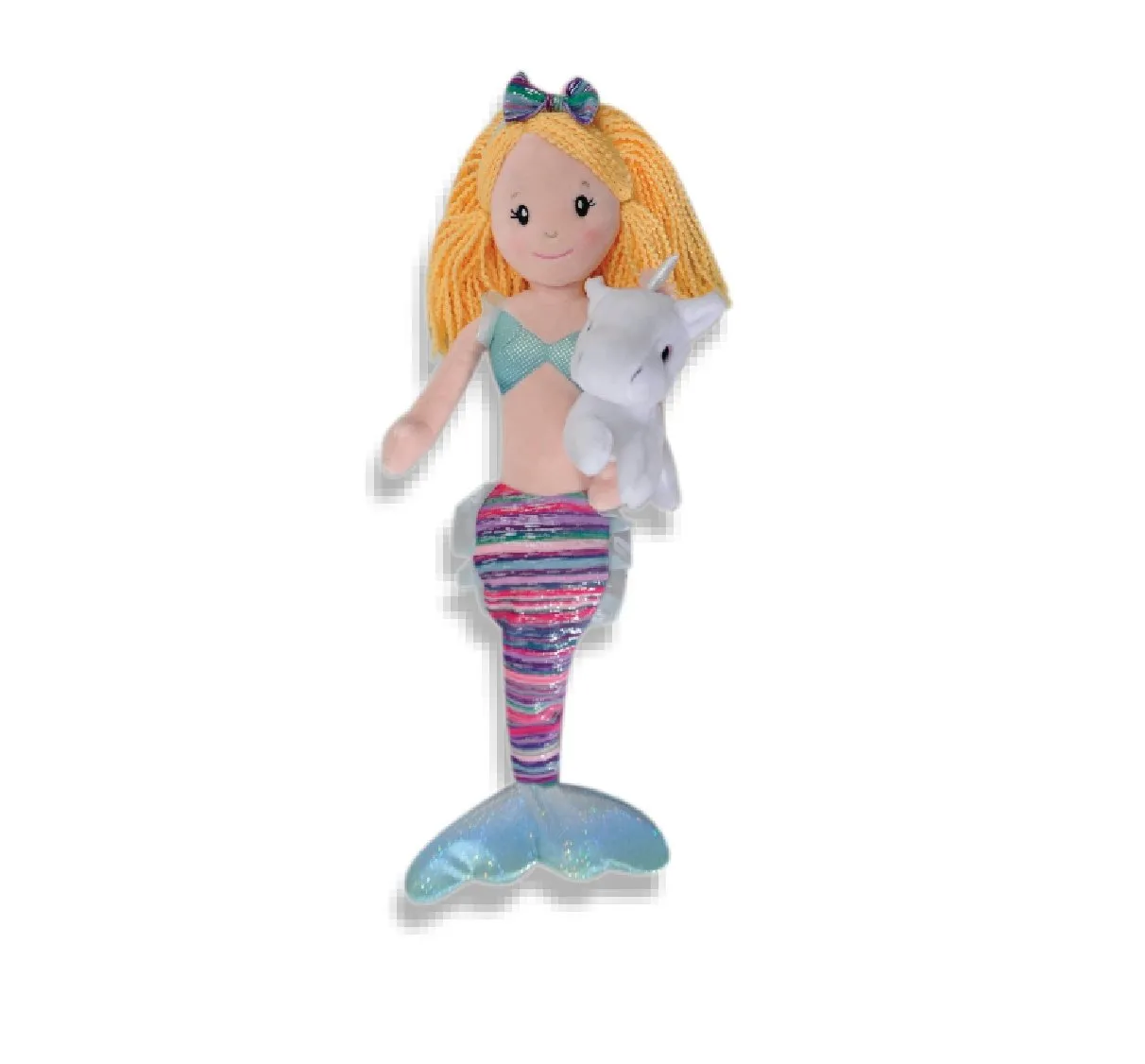 17" Plush Boho Mermaids with Unicorn - Assorted