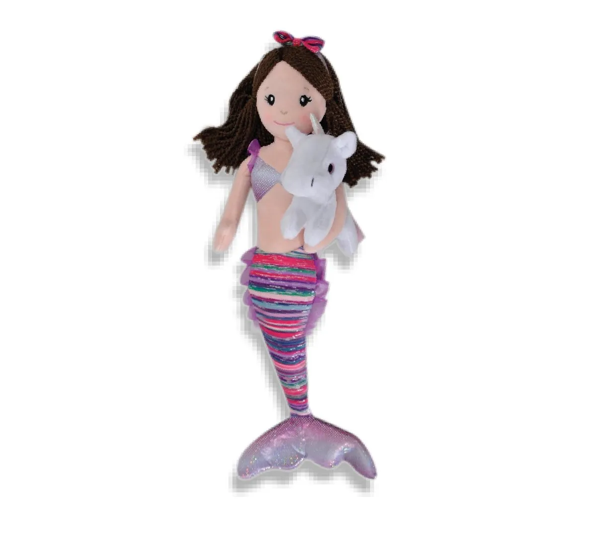 17" Plush Boho Mermaids with Unicorn - Assorted