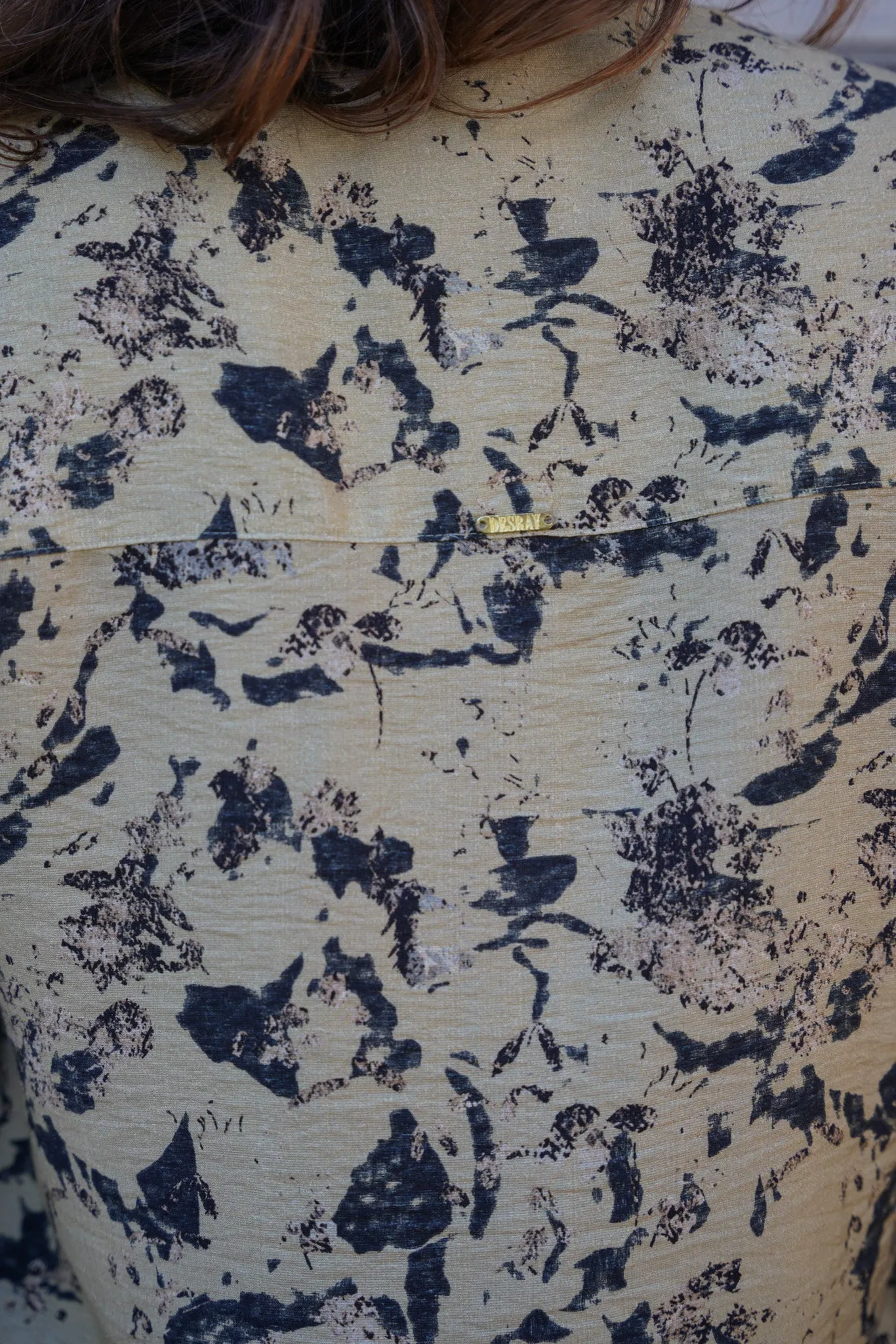 Abstract Print Kaftan Top