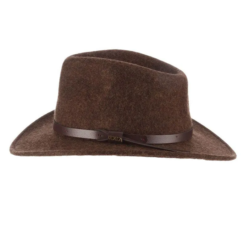 Anchorage Crushable Water Repellent Wool Felt Outback Hat - Scala Hats