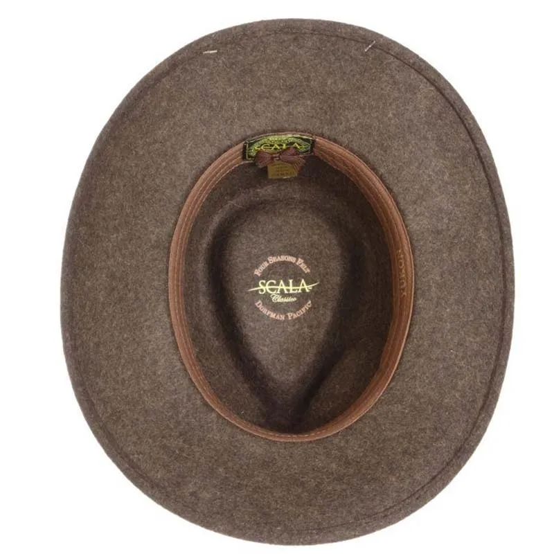 Anchorage Crushable Water Repellent Wool Felt Outback Hat - Scala Hats