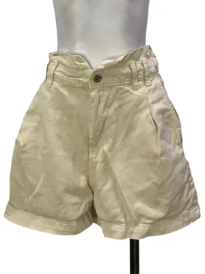 Beige Casual Shorts