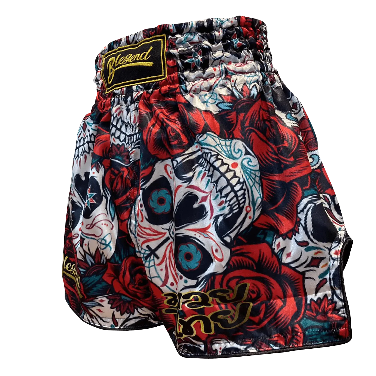 Blegend Boxing Shorts Maximous white skull