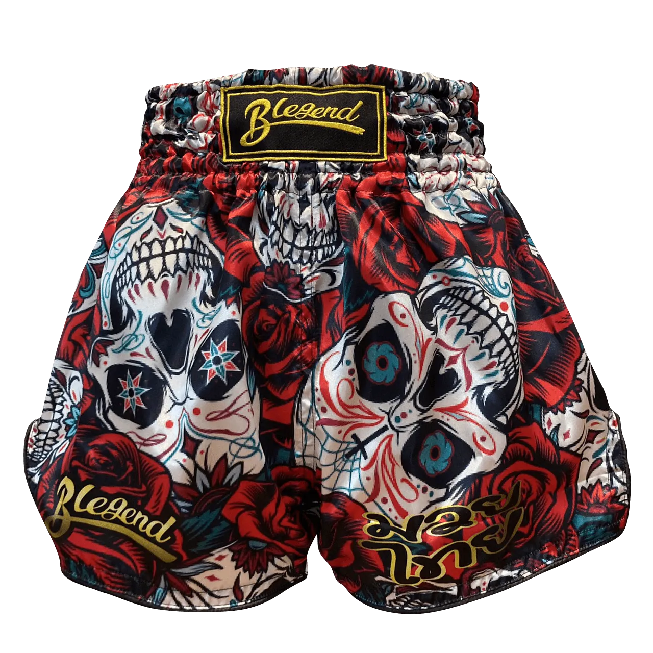 Blegend Boxing Shorts Maximous white skull