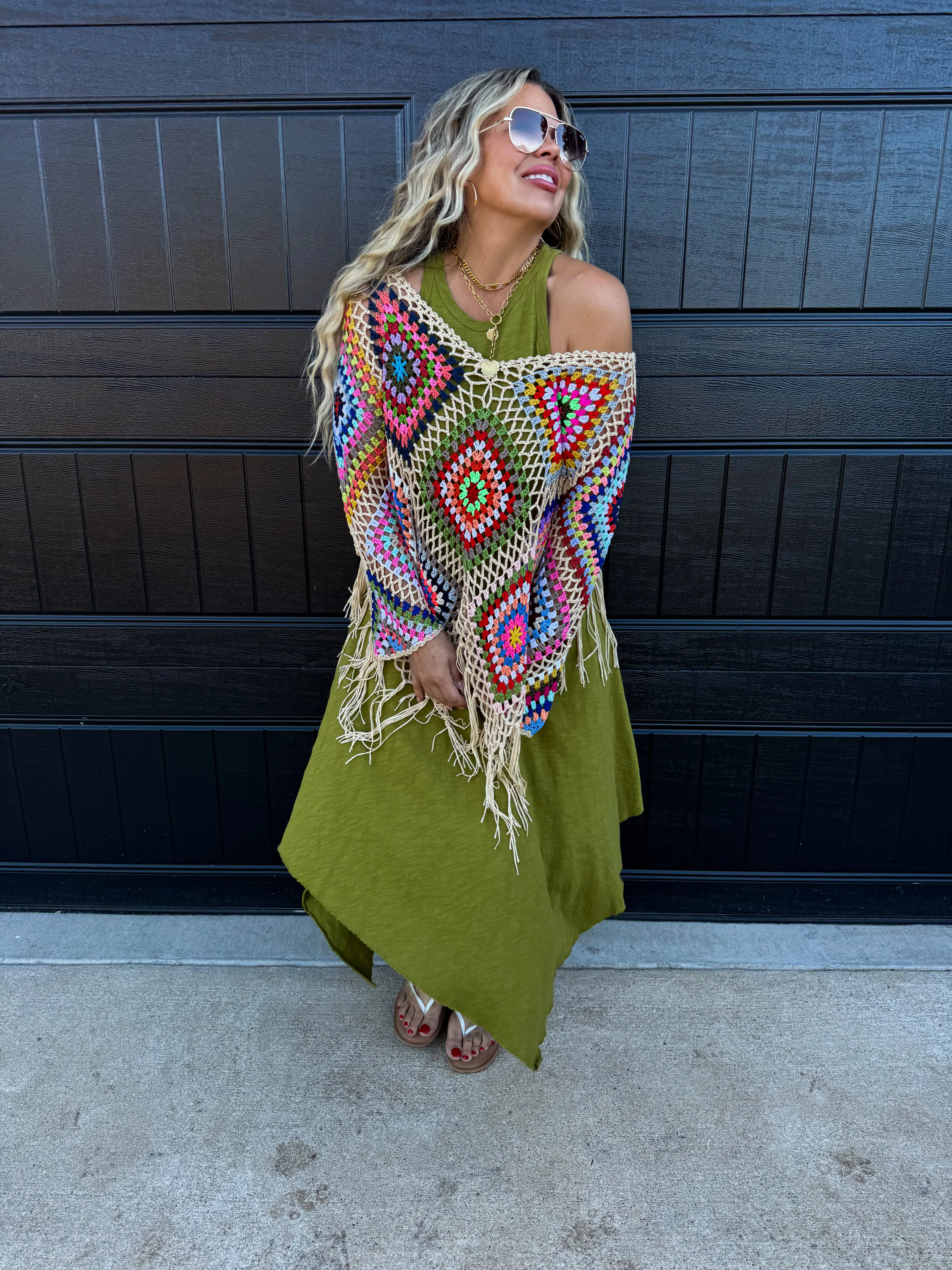 BOHO CROCHET KNIT TOPS