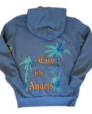 Californian Vintage City of Angels Zip Up Sweatshirt