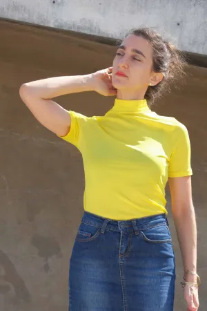 CANAT 70s High-Neck Short Sleeves Top