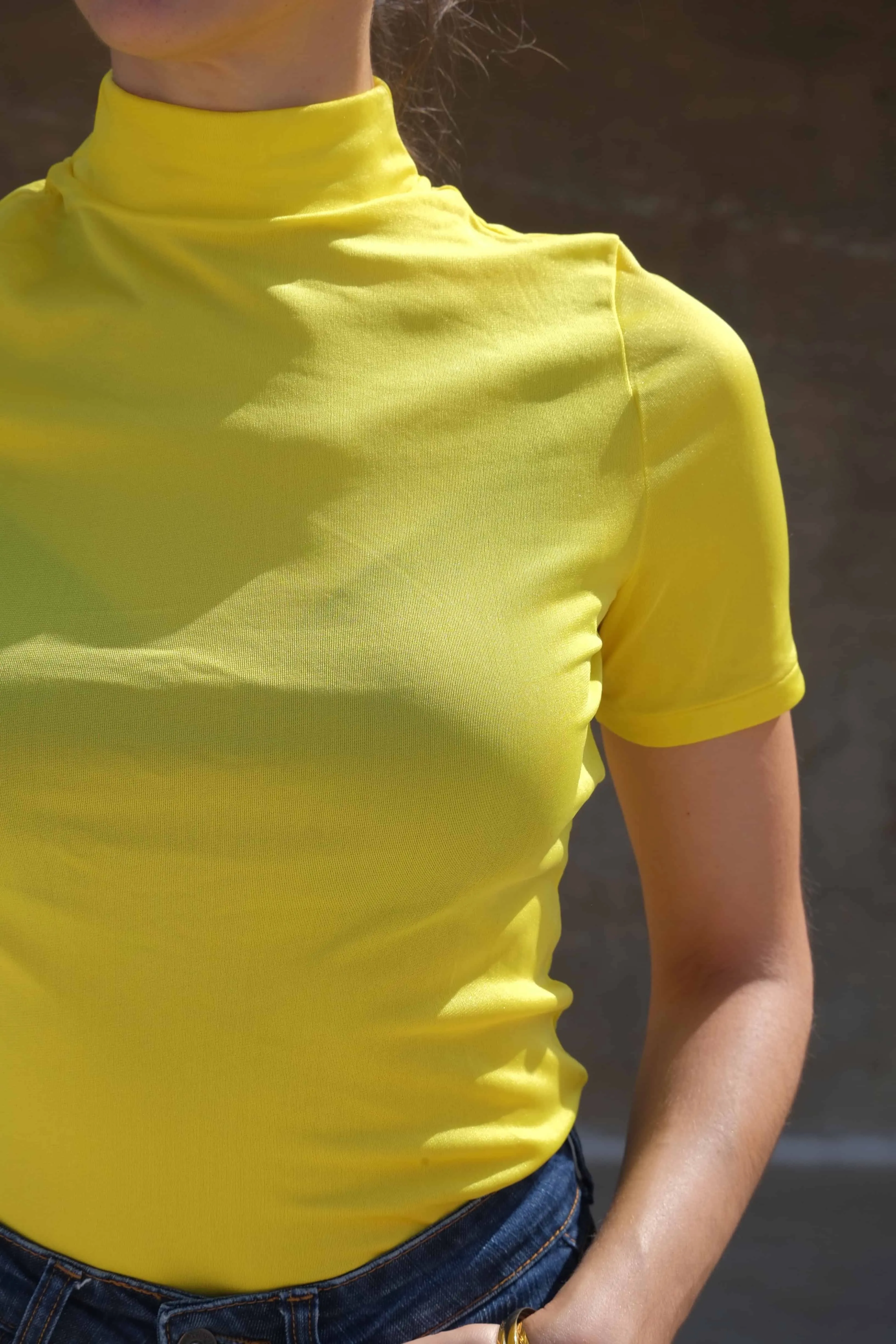 CANAT 70s High-Neck Short Sleeves Top