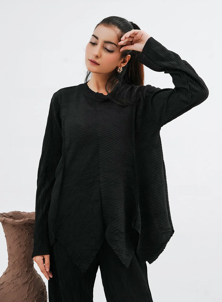 Crinkle Co-ord - Black