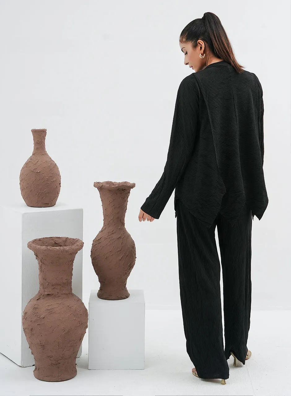 Crinkle Co-ord - Black