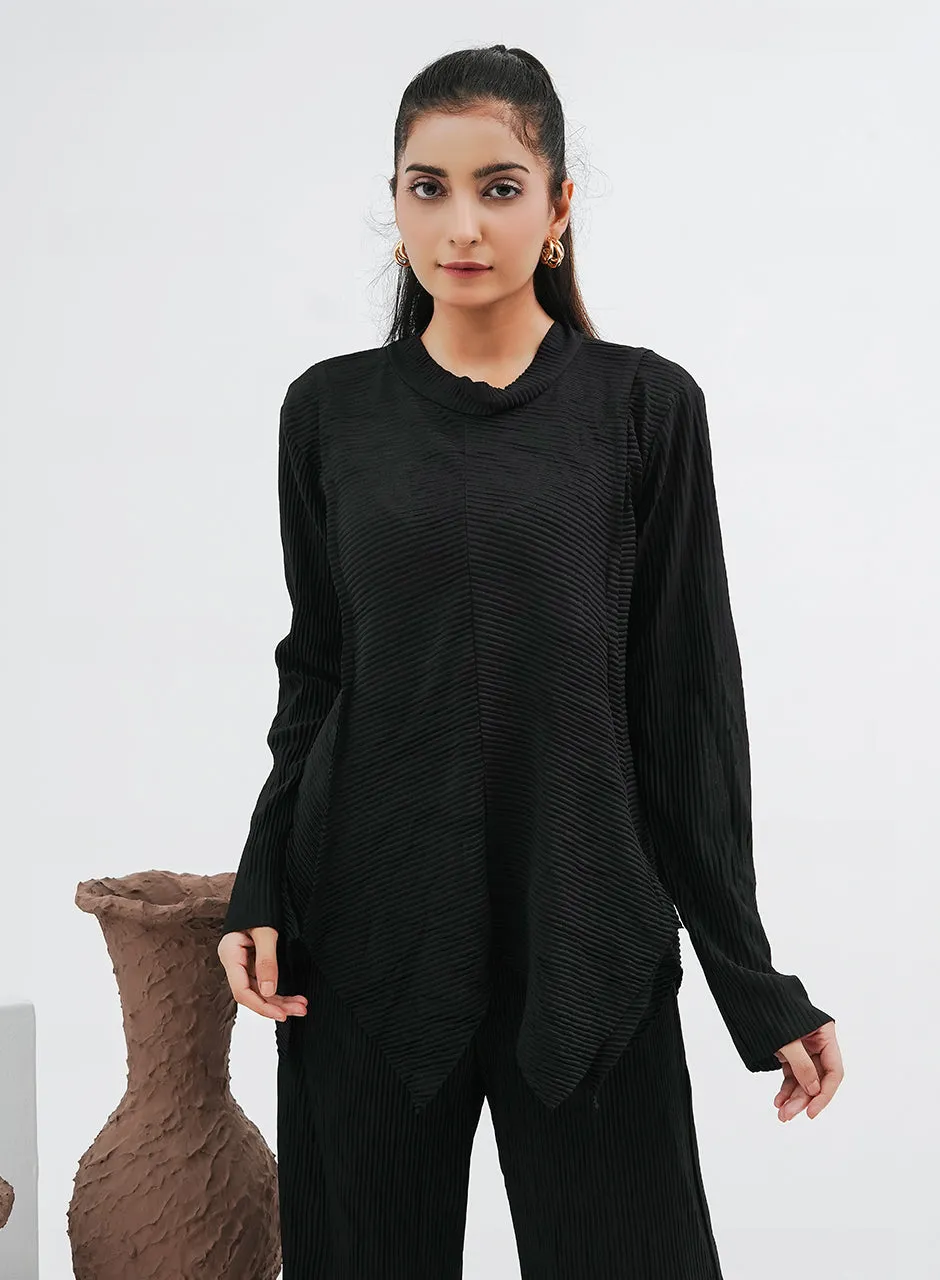 Crinkle Co-ord - Black