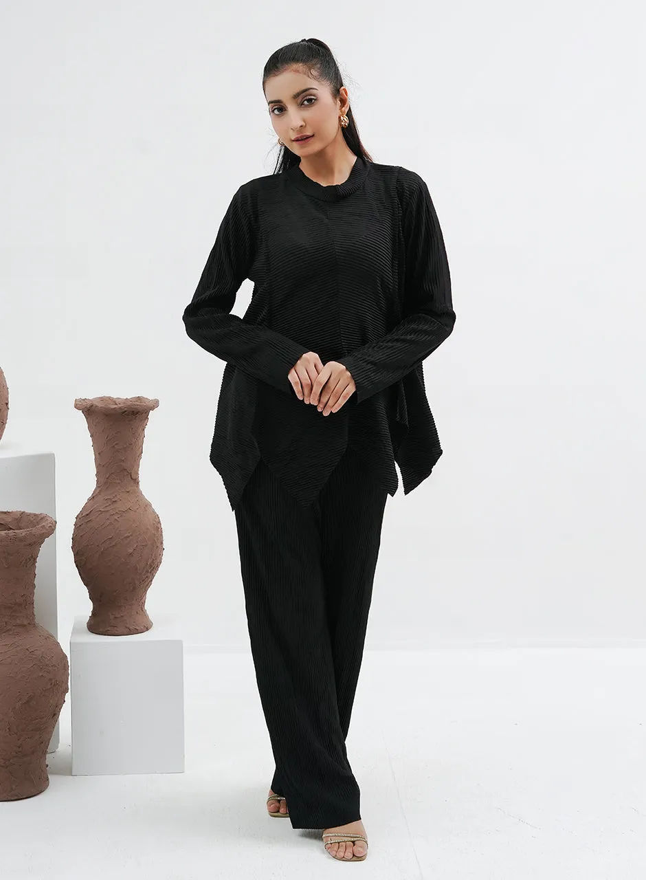 Crinkle Co-ord - Black