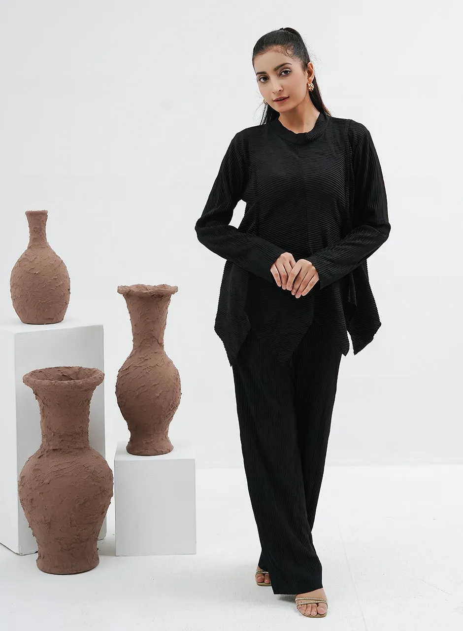 Crinkle Co-ord - Black