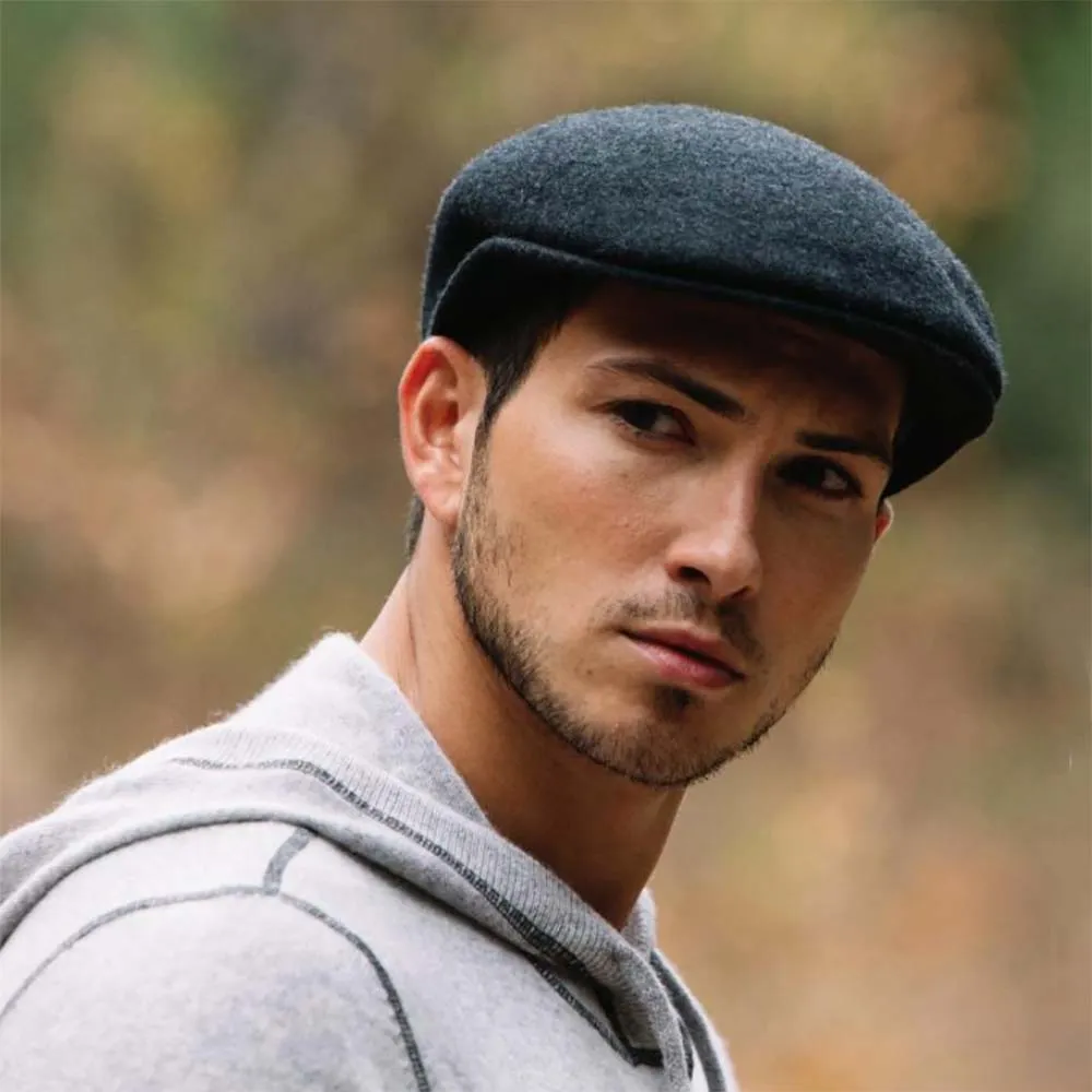 Crushable Water Repellent Wool Felt Ascot Cap, up to 2XL - Scala Hat