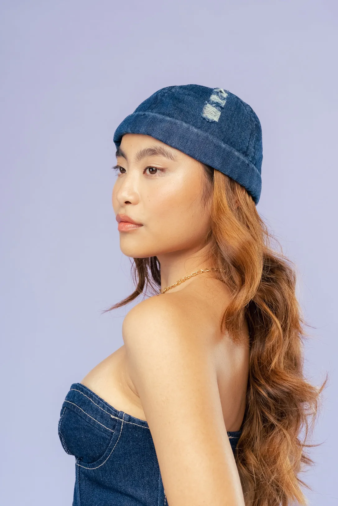 Dark Blue Docker Cap