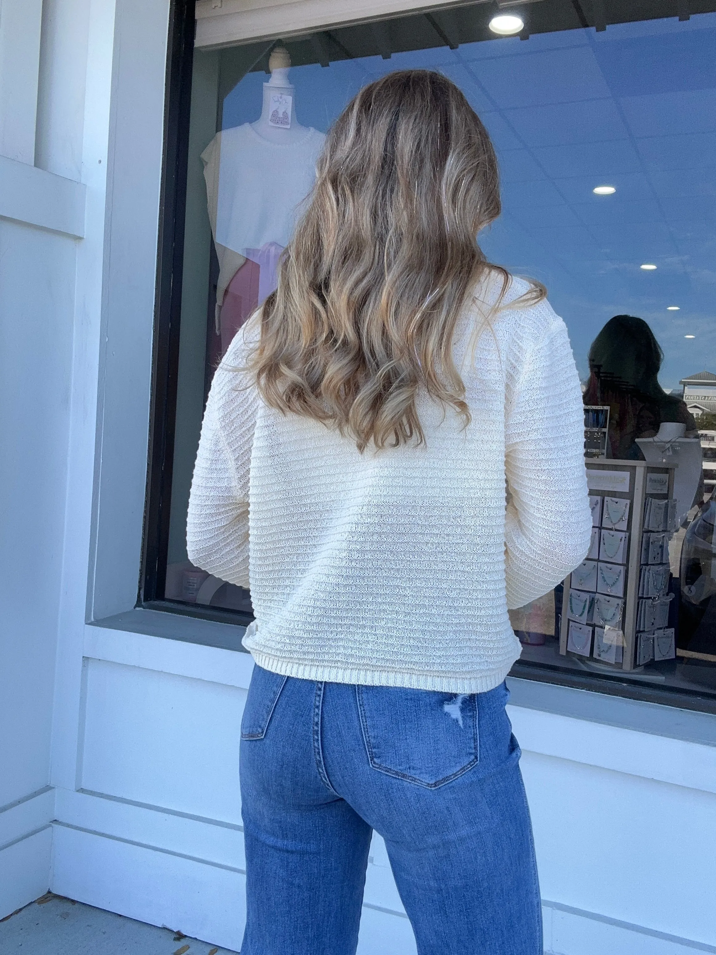 Darling Drop V Neck Sweater