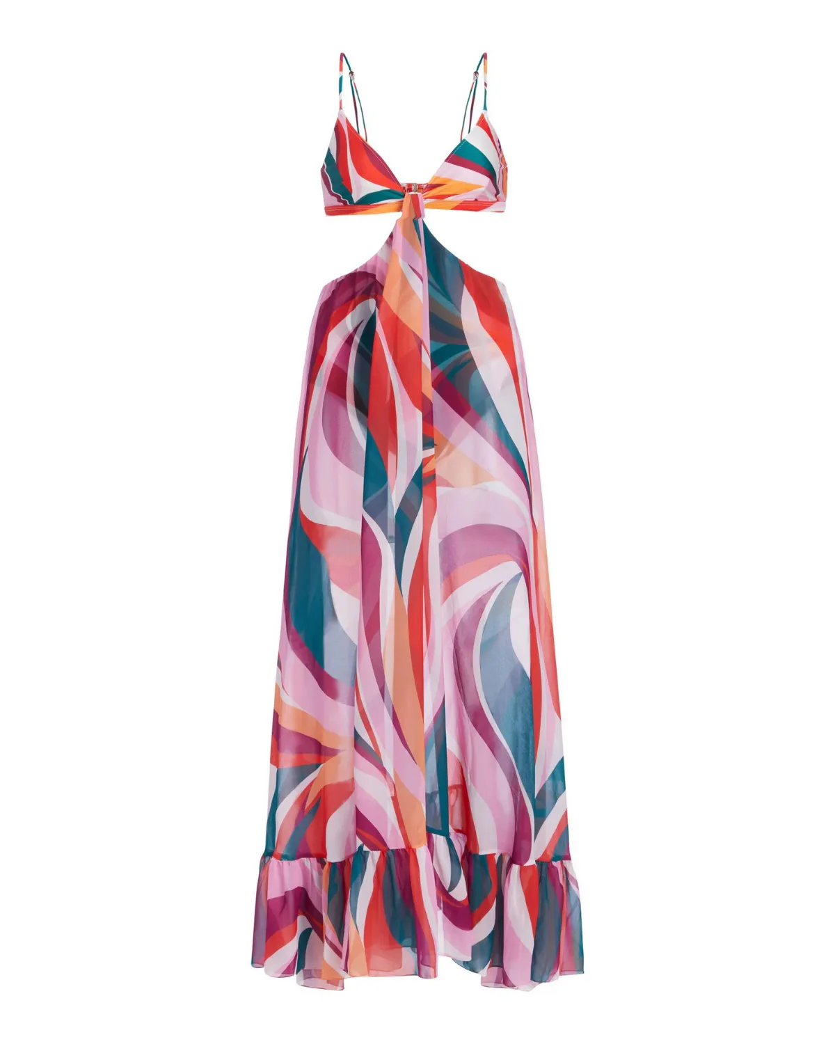 DELOS CUT-OUT BEACH DRESS
