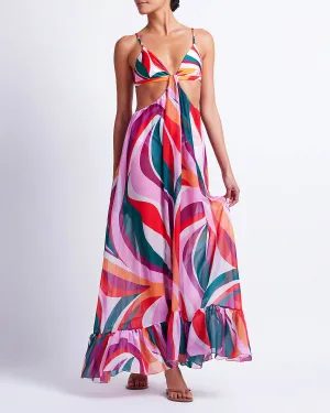 DELOS CUT-OUT BEACH DRESS