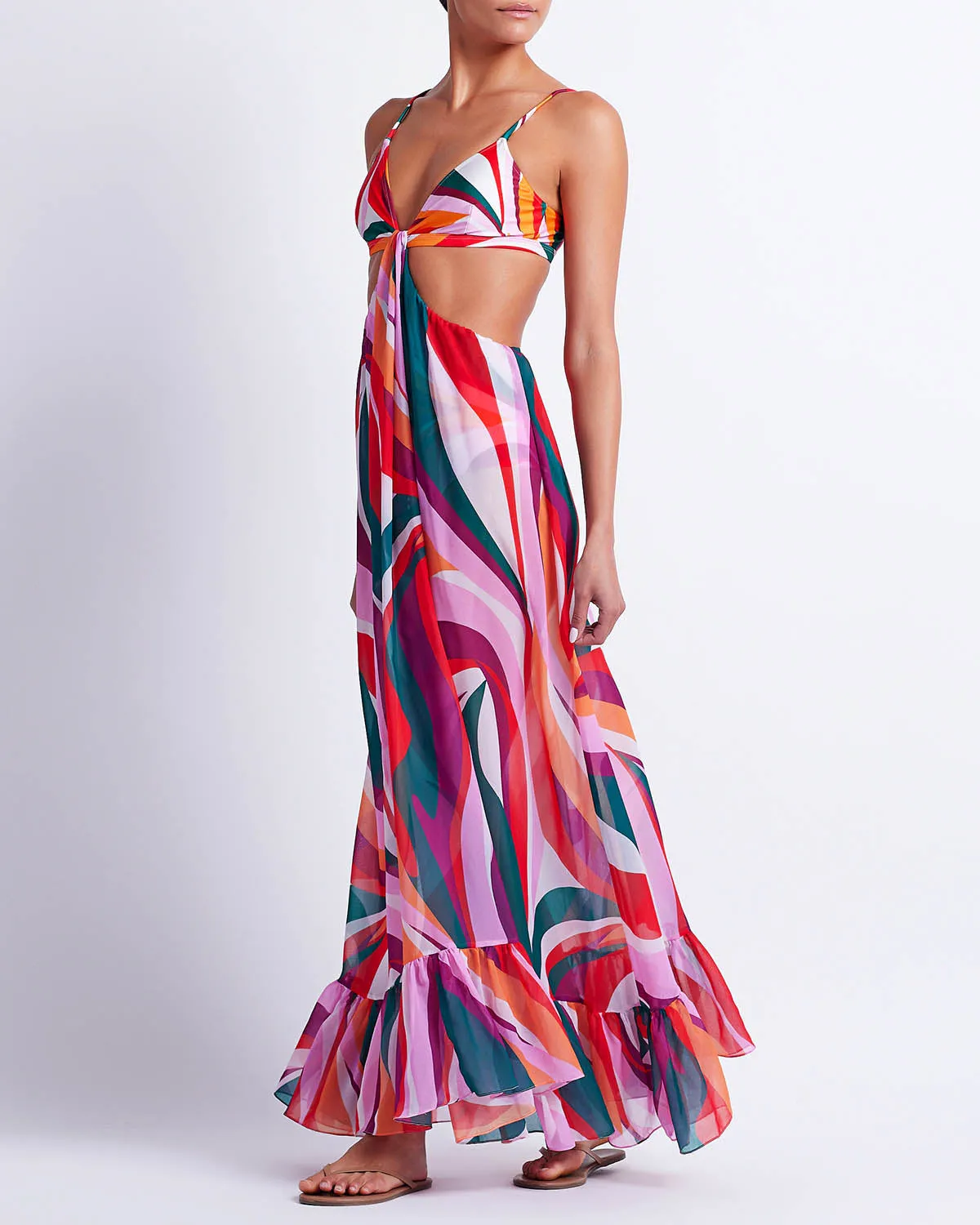 DELOS CUT-OUT BEACH DRESS