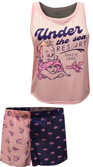 Disney Little Mermaid Ariel Under the Sea Resort Shortie Pajama