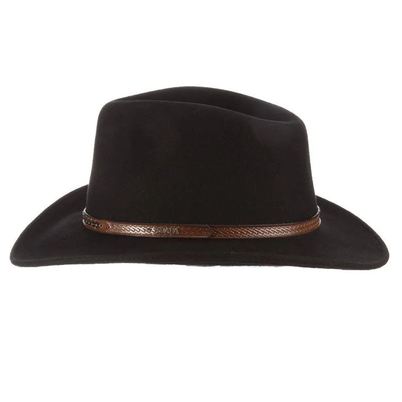 Durango Crushable Water Repellent Wool Felt Outback Hat - Scala Hats