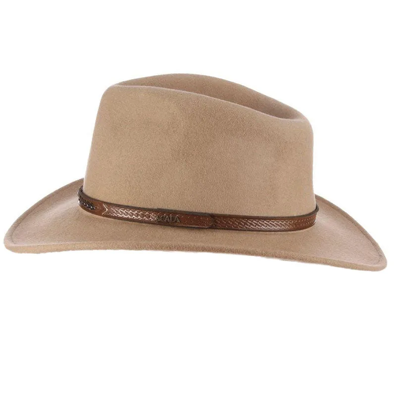 Durango Crushable Water Repellent Wool Felt Outback Hat - Scala Hats