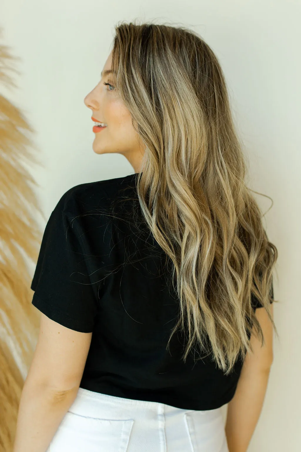 easy going crop tee