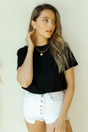easy going crop tee