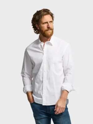 Easy Mondays Poplin Shirt White SS24