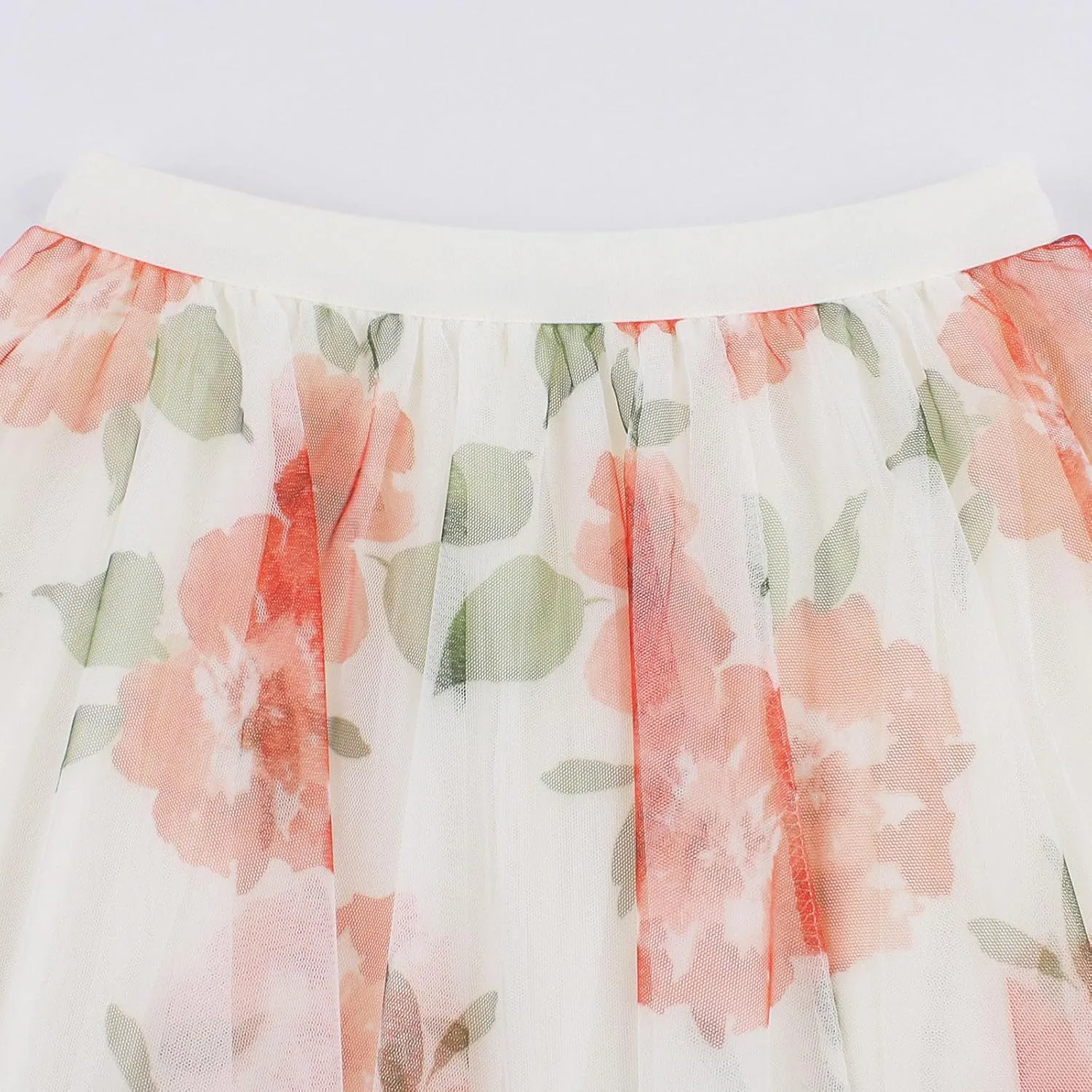 Floral Bohemian Skirts for Women Summer Casual Beach Vacation Skirt 2025 Trendy Boho Pleated Maxi Skirt