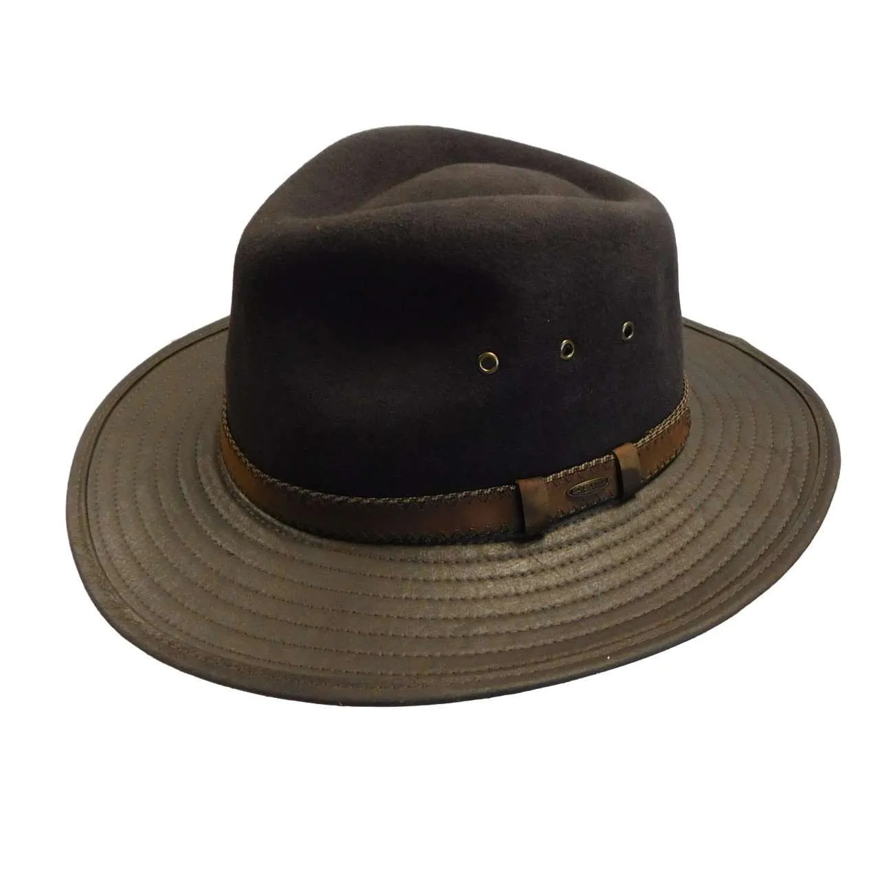 Four Seasons Wool Felt Outback Hat, Large - Scala Collection Hats