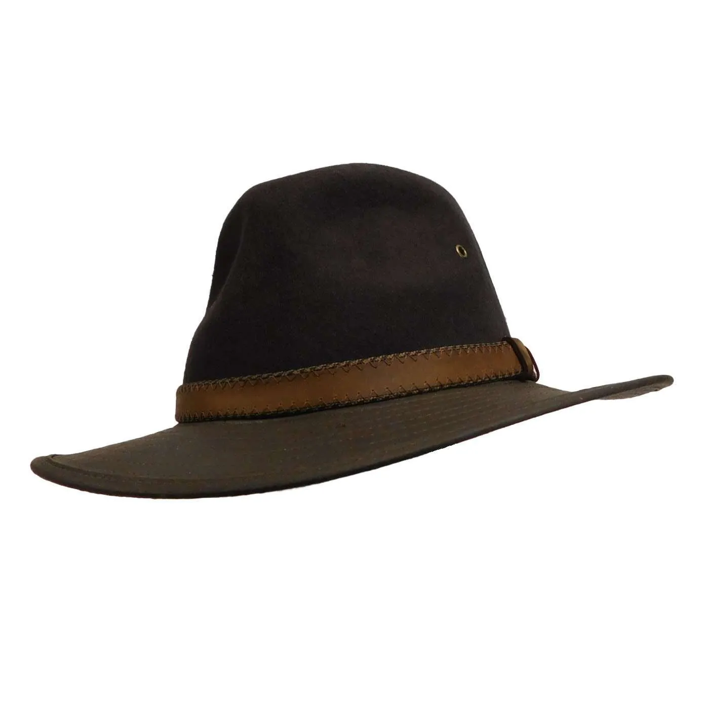 Four Seasons Wool Felt Outback Hat, Large - Scala Collection Hats