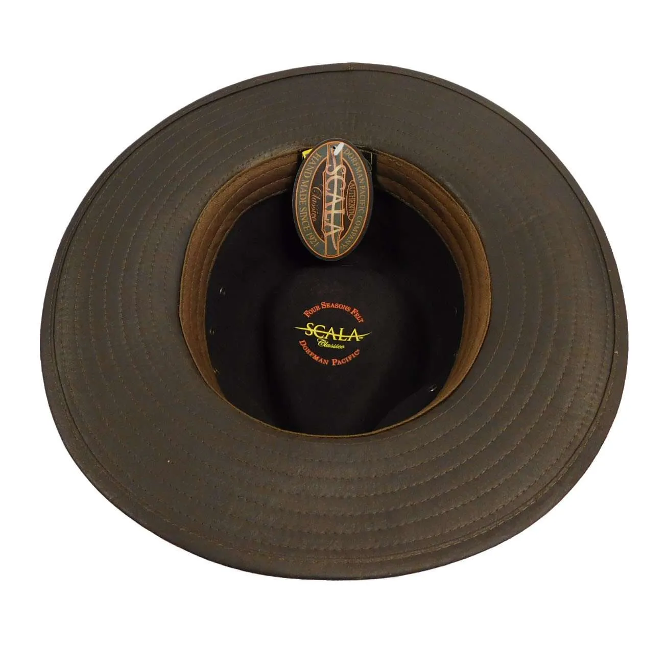 Four Seasons Wool Felt Outback Hat, Large - Scala Collection Hats