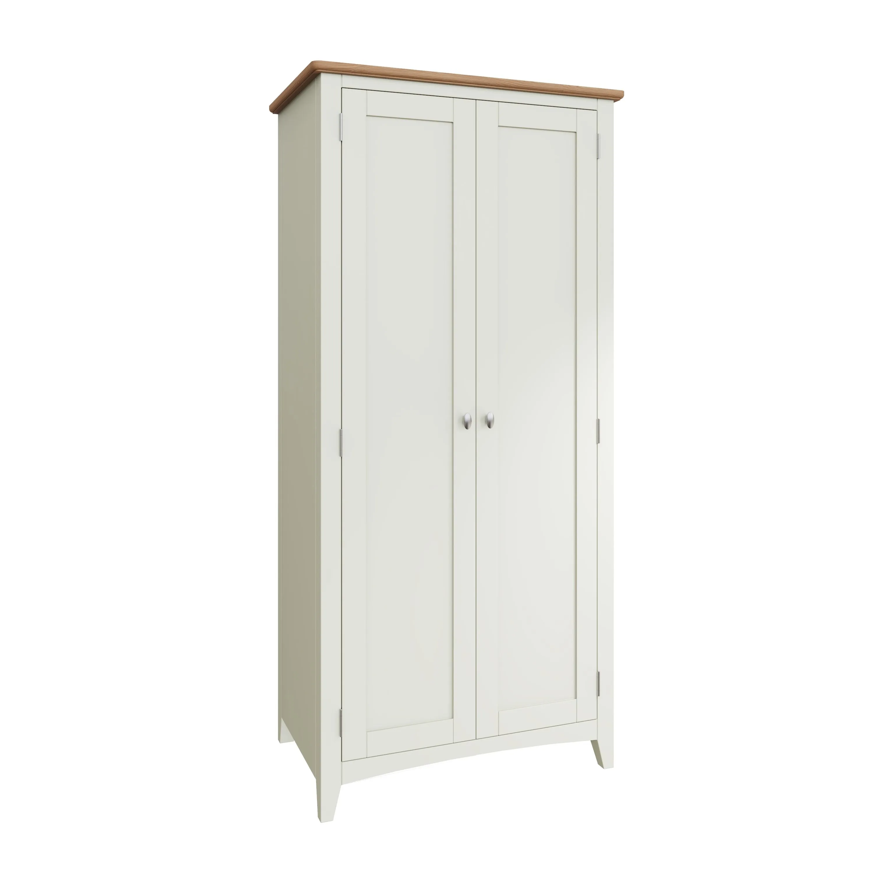 Geras White Bedroom Set- King Size Bed, Wardrobe, Bedside Cabinet x 2