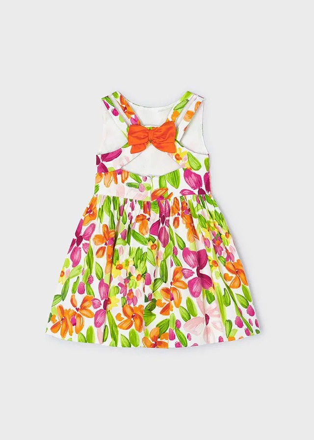 Girls Floral Summer Dress with Bow