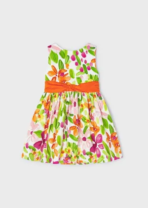 Girls Floral Summer Dress with Bow
