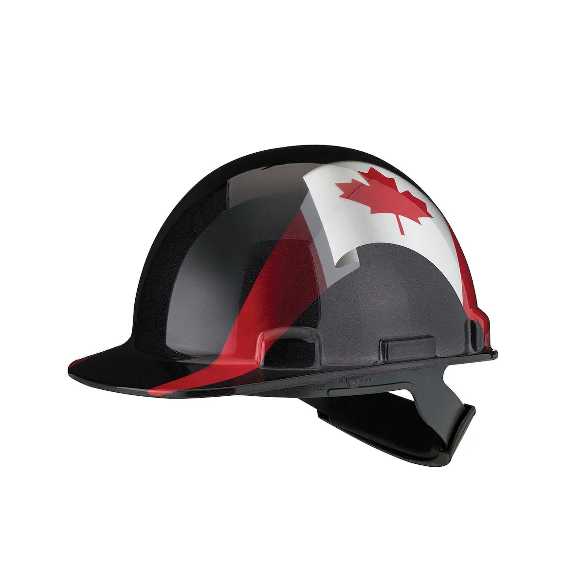 Hard Hat - PIP Dom™ Type 1 Class E Cap Style Hard Hat with HDPE Shell, 4-Point Nylon Suspension and "Sure-Lock" Ratchet Adjustment (Camo or Maple Leaf)🍁