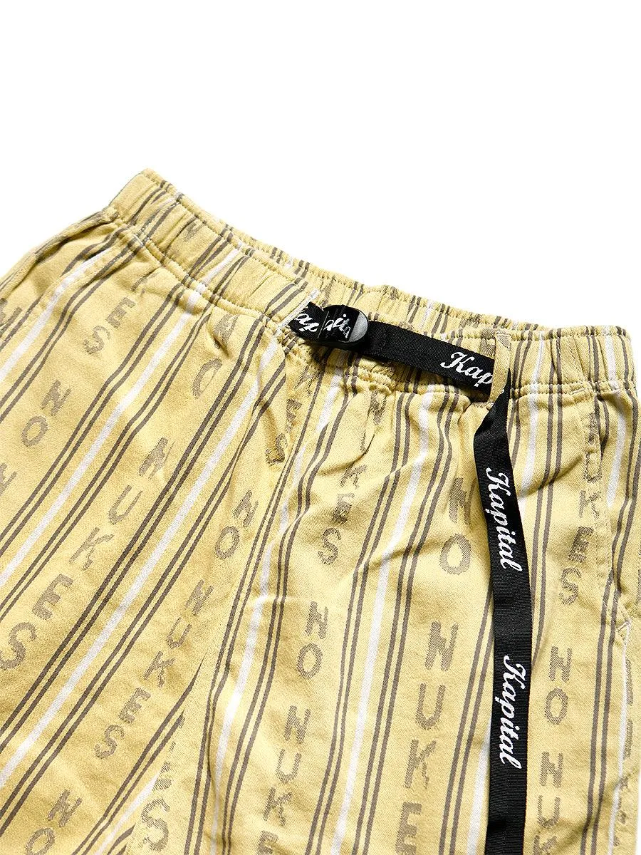 Kapital HOPE Striped Easy Shorts