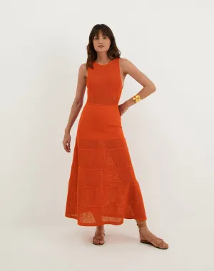 Knit Silvie Long Dress - Spritz