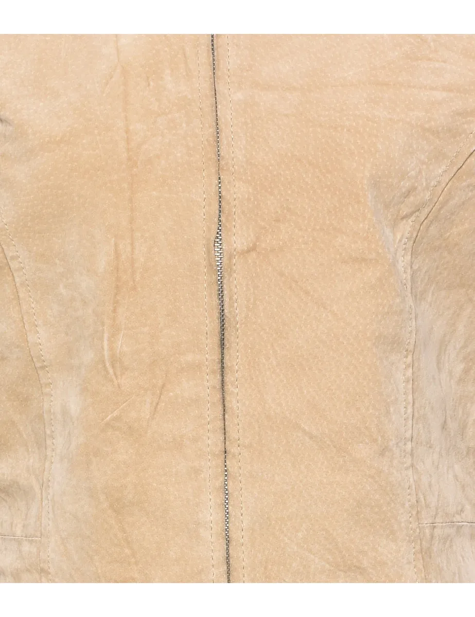 Light Brown Suede Jacket - M
