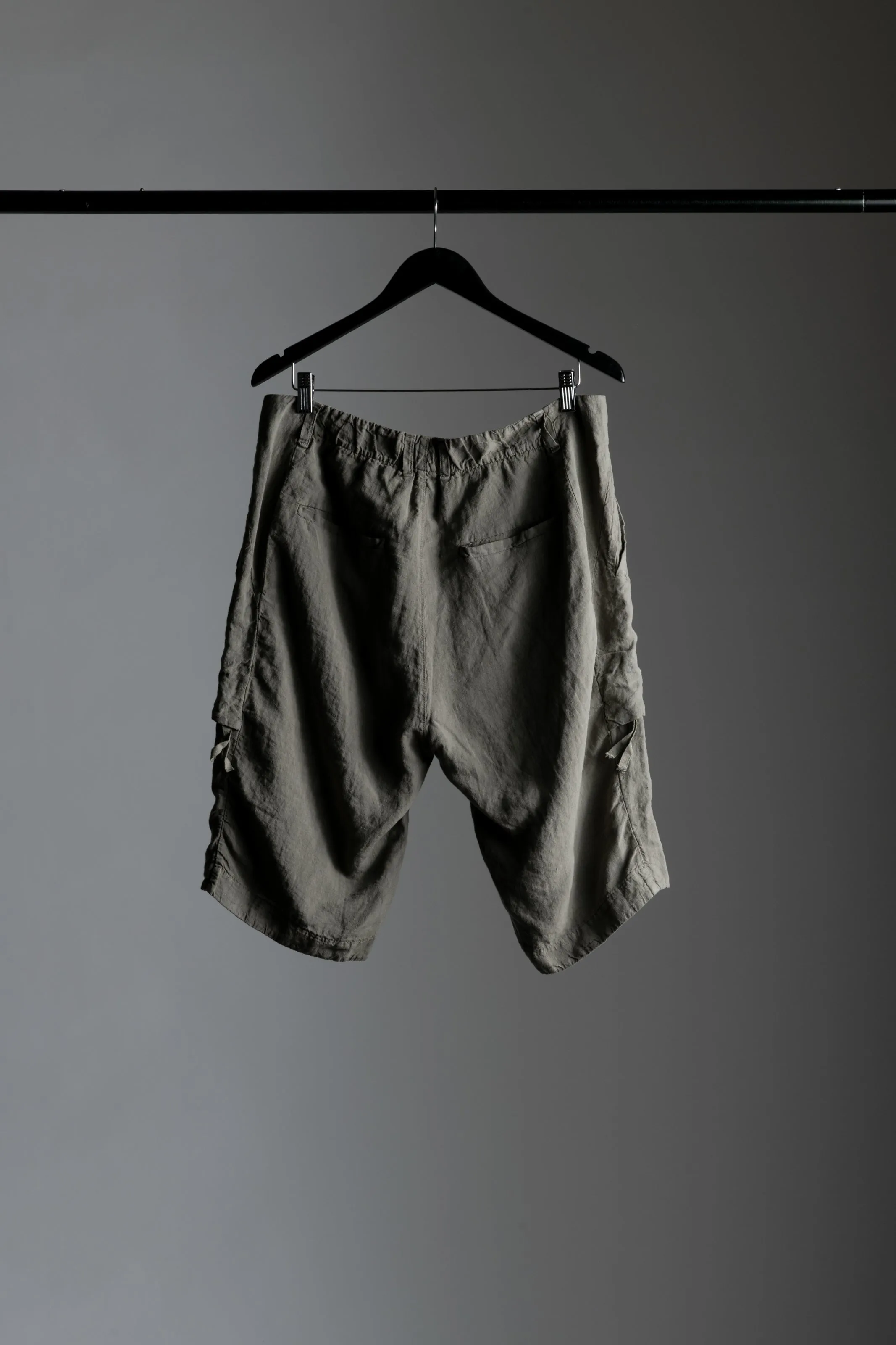 Linen Bermuda Shorts Steel CFUTRTD132-U13