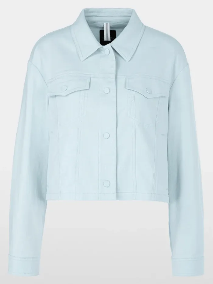 Marc Cain Sports Women's Denim Jacket In Soft Sky Blue YS 31.18 W30 Col 313