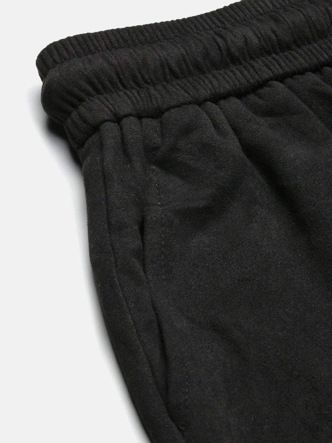 Men Black Relaxed Fit Cotton Shorts