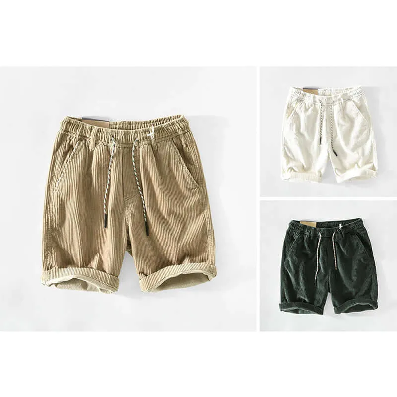 Men's Cotton Casual Drawstring Shorts