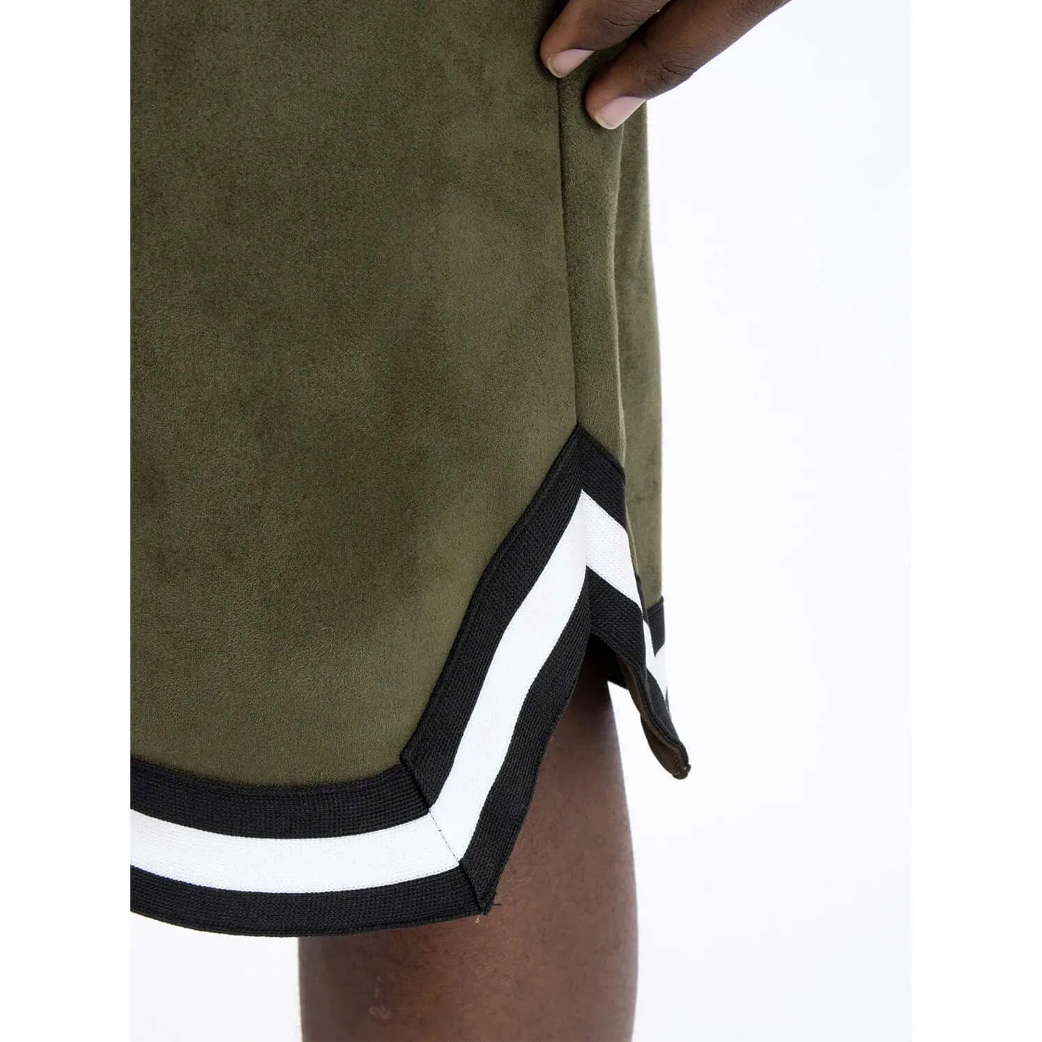Men's Suede Casual Drawstring Shorts
