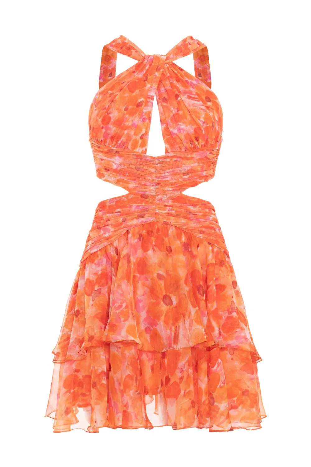 MYOSOTIS HALTERNECK MINI DRESS
