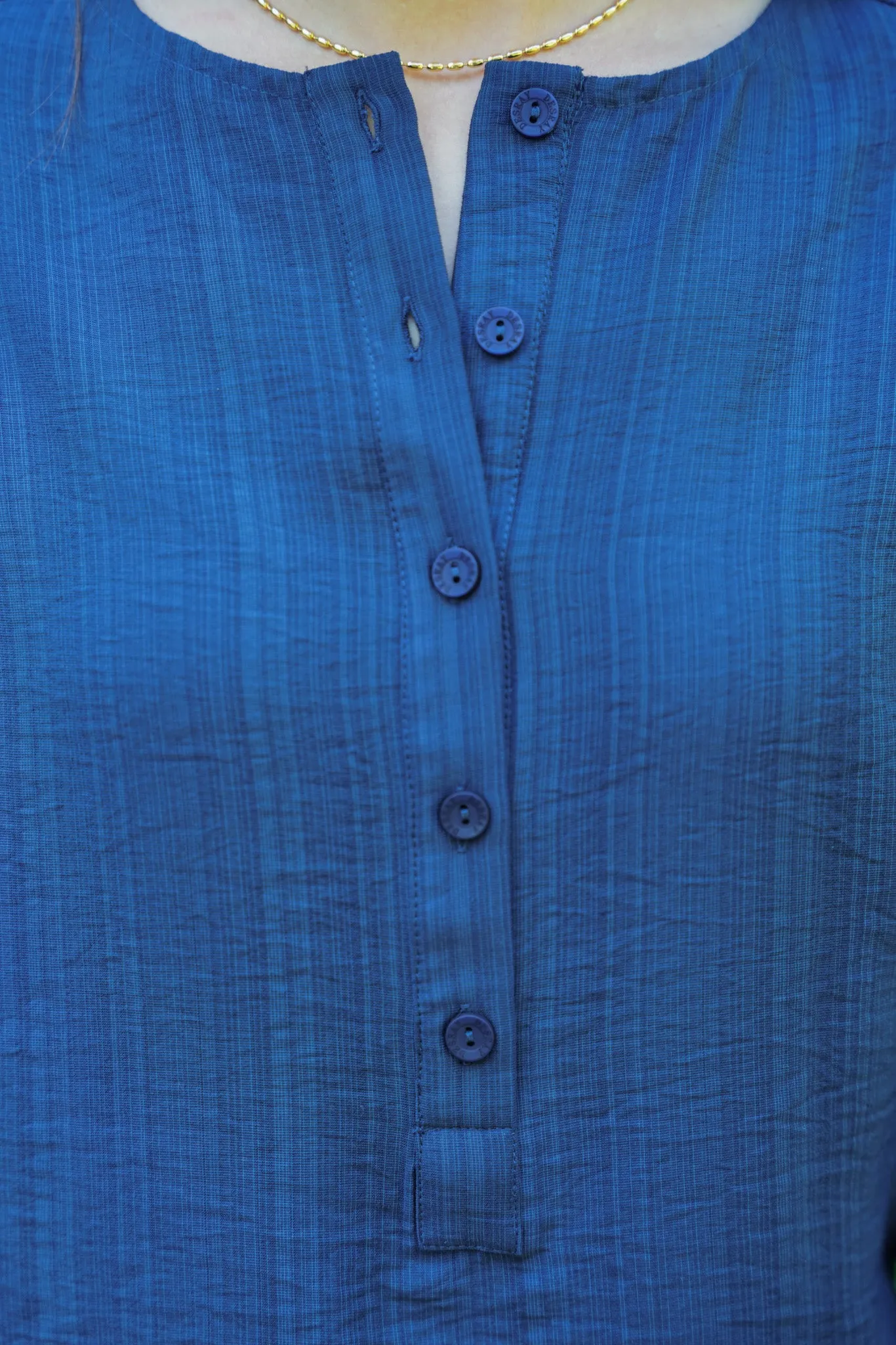 Navy Kaftan Top