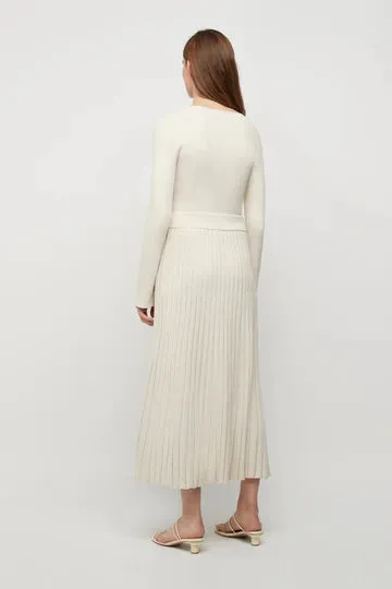 Nebula Knit Skirt Winter White
