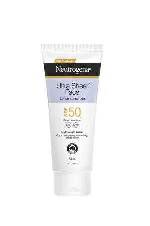NEUTROGENA Ultra Sheer facial Lotion SPF50 88ml